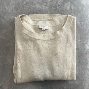 LOFT Oatmeal Speckled Sweater